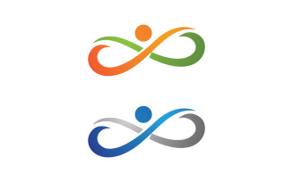 Healthy life Human fit sport logo sign illustration v.241