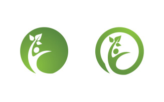 Healthy life Human fit sport logo sign illustration v.267