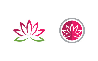 Lotus flower Logo Beauty Salon Cosmetic skincare vector icon design v.166
