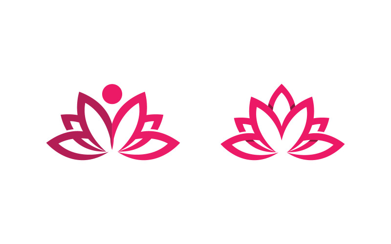 Lotus flower Logo Beauty Salon Cosmetic skincare vector icon design v.169 Logo Template
