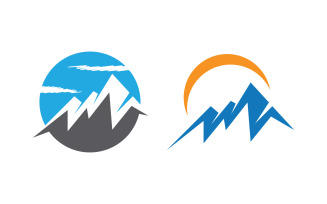 Mountain Hill icon Logo illustration design Template v.51