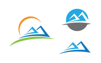 Mountain Hill icon Logo illustration design Template v.52