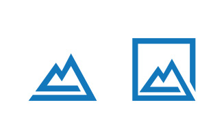 Mountain Hill icon Logo illustration design Template v.53