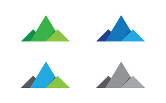 Mountain Hill icon Logo illustration design Template v.61