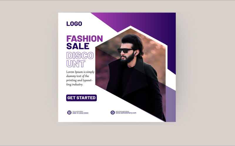 Exclusive Fashion Sale Social Media Post Design