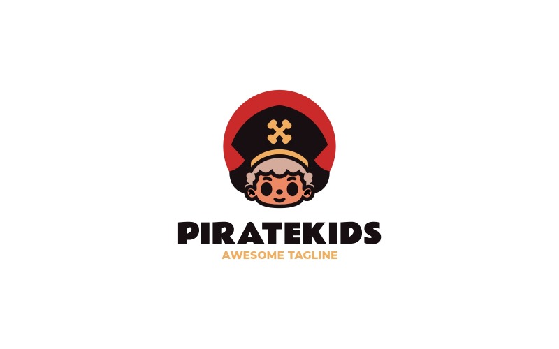 Pirate Kids Mascot Logo Design Logo Template