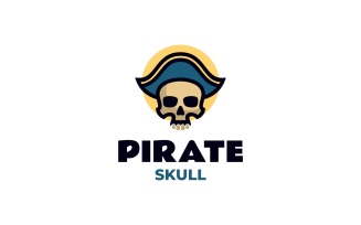 Pirate Skull Mascot Logo Design