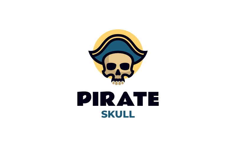 Pirate Skull Mascot Logo Design Logo Template