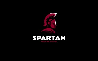 Spartan Warrior Shield Mascot Logo Design 321