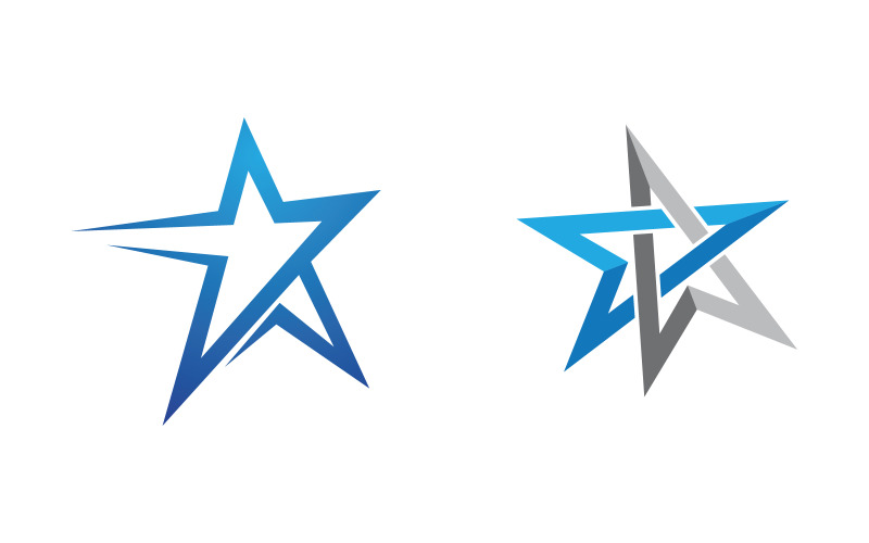 Star faster Concept Logo Illustration design template v.4 Logo Template