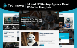 TechNova - AI and IT Startup Agency React Website Template