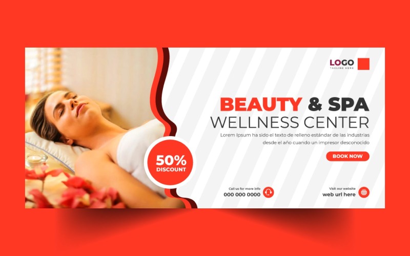 Beauty Spa Social Media Cover Banner Template