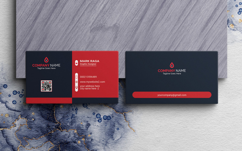 Corporate Business Card - Creative And Professional Business Card Template - Unique Visiting Card Corporate Identity