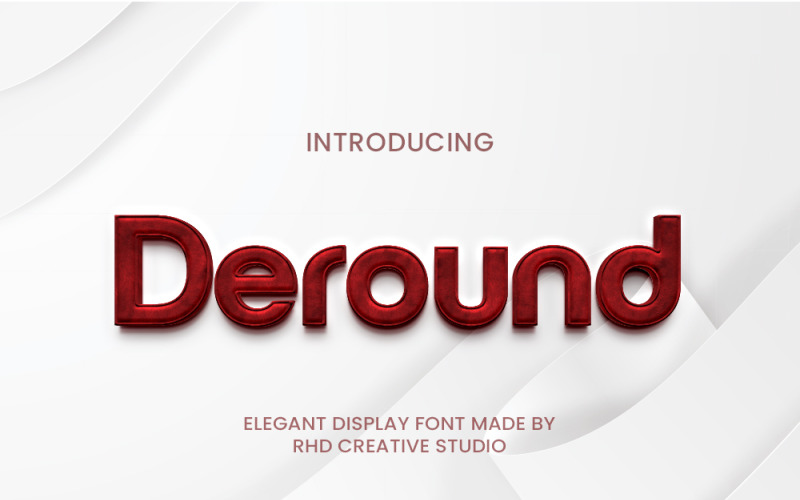Deround Elegant Display Font