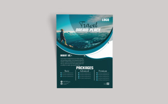 Explore The World Travel Flayer Design Template