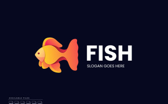 Fish Gradient Colorful Logo Template