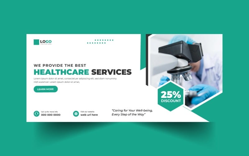 Healthcare Services Social Media Cover Banner Template
