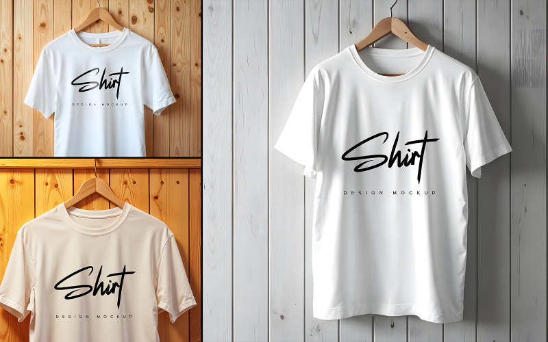 Realistic T-Shirt Logo Mockup Product Mockup