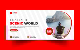 Tour and Travel Social Media Cover Template