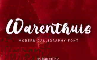 Warenthuis - Brush Handwritten Font