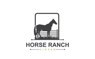 Horse Logo West Country Farm Ranch V4
