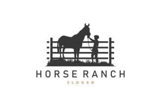 Horse Logo West Country Farm Ranch V5