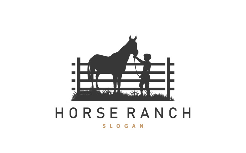 Horse Logo West Country Farm Ranch V5 Logo Template