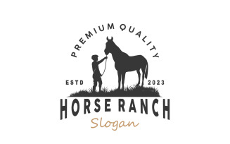 Horse Logo West Country Farm Ranch V6
