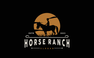 Horse Logo West Country Farm Ranch V8