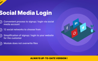 Social Media Login for PrestaShop (v1.6–8)