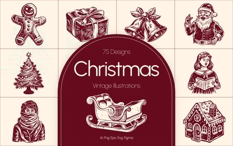 Vintage Christmas Illustrations