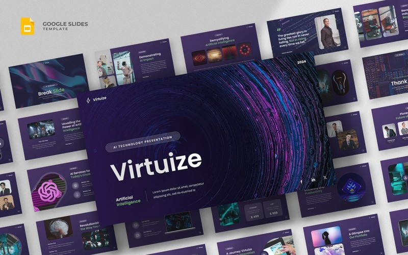 Virtuize - Artificial Intelligence Google Slides Template