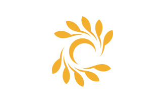 Farm Agriculture wheat rice vector illustration design v.6