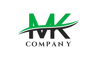 MK Letter Creative Design Logo