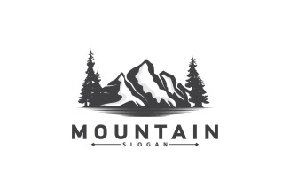 Mountain Logo Nature Landscape Vector V5