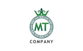 MT Letter Unique Design Logo Template