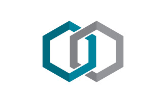 Business corporate unity chain Logo illustration design v.5