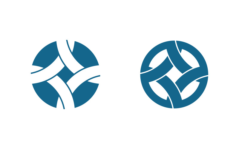 Business corporate unity chain Logo illustration design v.6 Logo Template