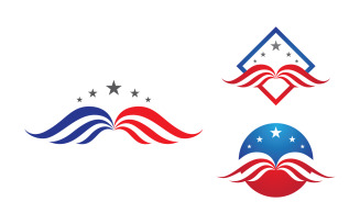 Eagle hawk wing icon Template logo design vv.38