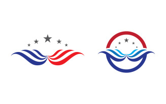 Eagle hawk wing icon Template logo design vv.39