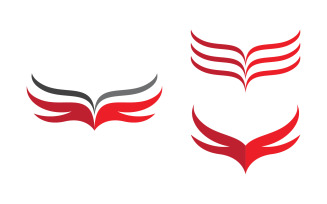 Eagle hawk wing icon Template logo design vv.41