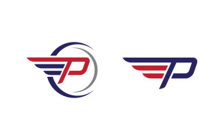 Eagle hawk wing icon Template logo design vv.42
