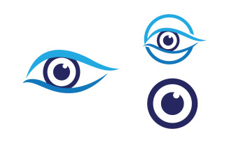 Eye clinic Healthy Care vector icon illustration design v.19