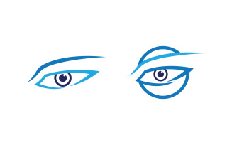 Eye clinic Healthy Care vector icon illustration design v.20