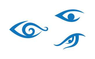 Eye clinic Healthy Care vector icon illustration design v.22