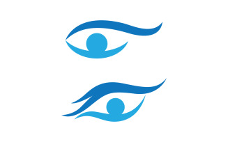 Eye clinic Healthy Care vector icon illustration design v.23