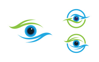 Eye clinic Healthy Care vector icon illustration design v.24