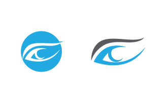 Eye clinic Healthy Care vector icon illustration design v.25