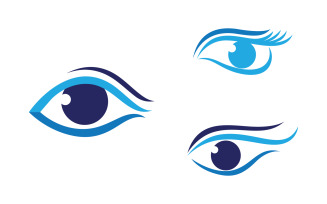 Eye clinic Healthy Care vector icon illustration design v.26