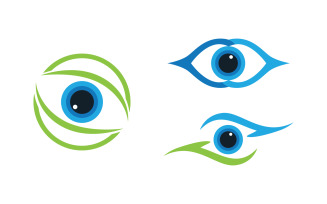 Eye clinic Healthy Care vector icon illustration design v.27